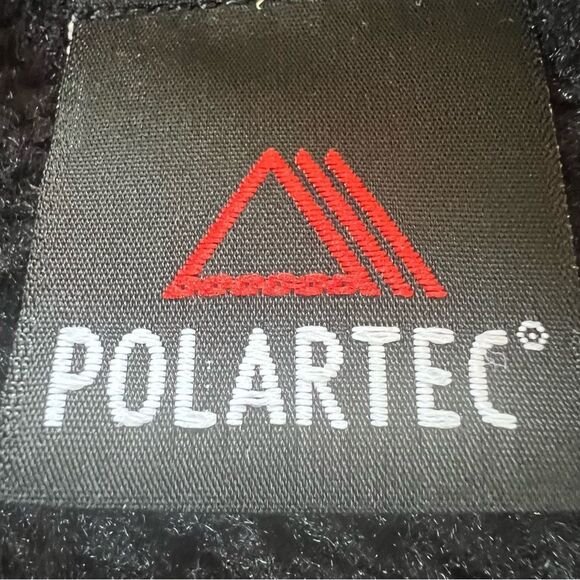 Cabela's Polartec Black High Pile Sherpa Fleece Teddy Full Zip Jacket Coat SZ L - Picture 11 of 15